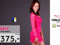 Krajkové šaty Mini Dress v pěti barvách se slevou 34%
